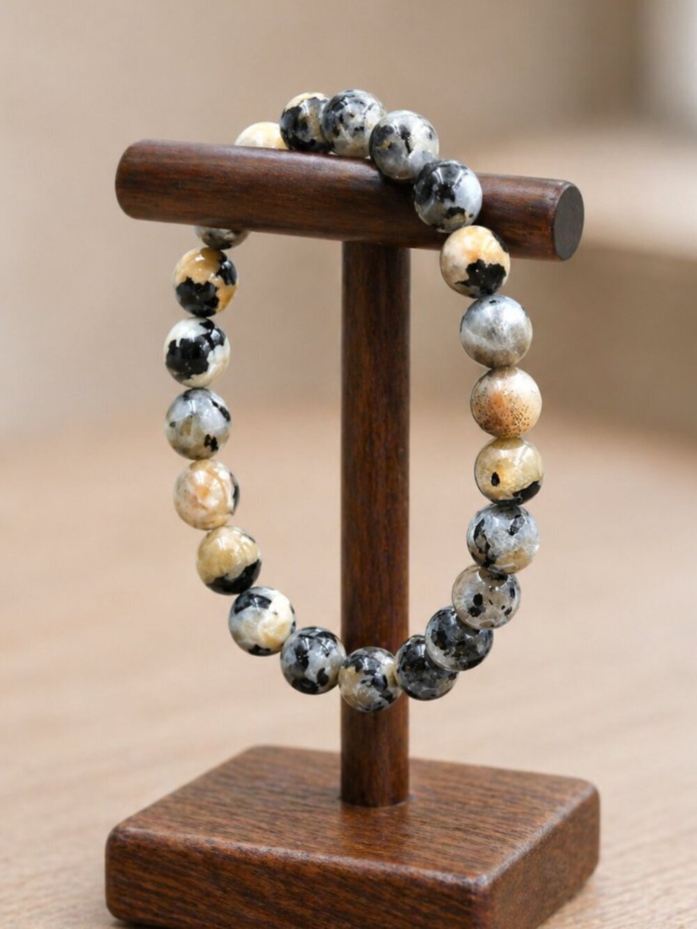 High Flash Black Moonstone Bracelet | Handmade - Picture 5 of 7